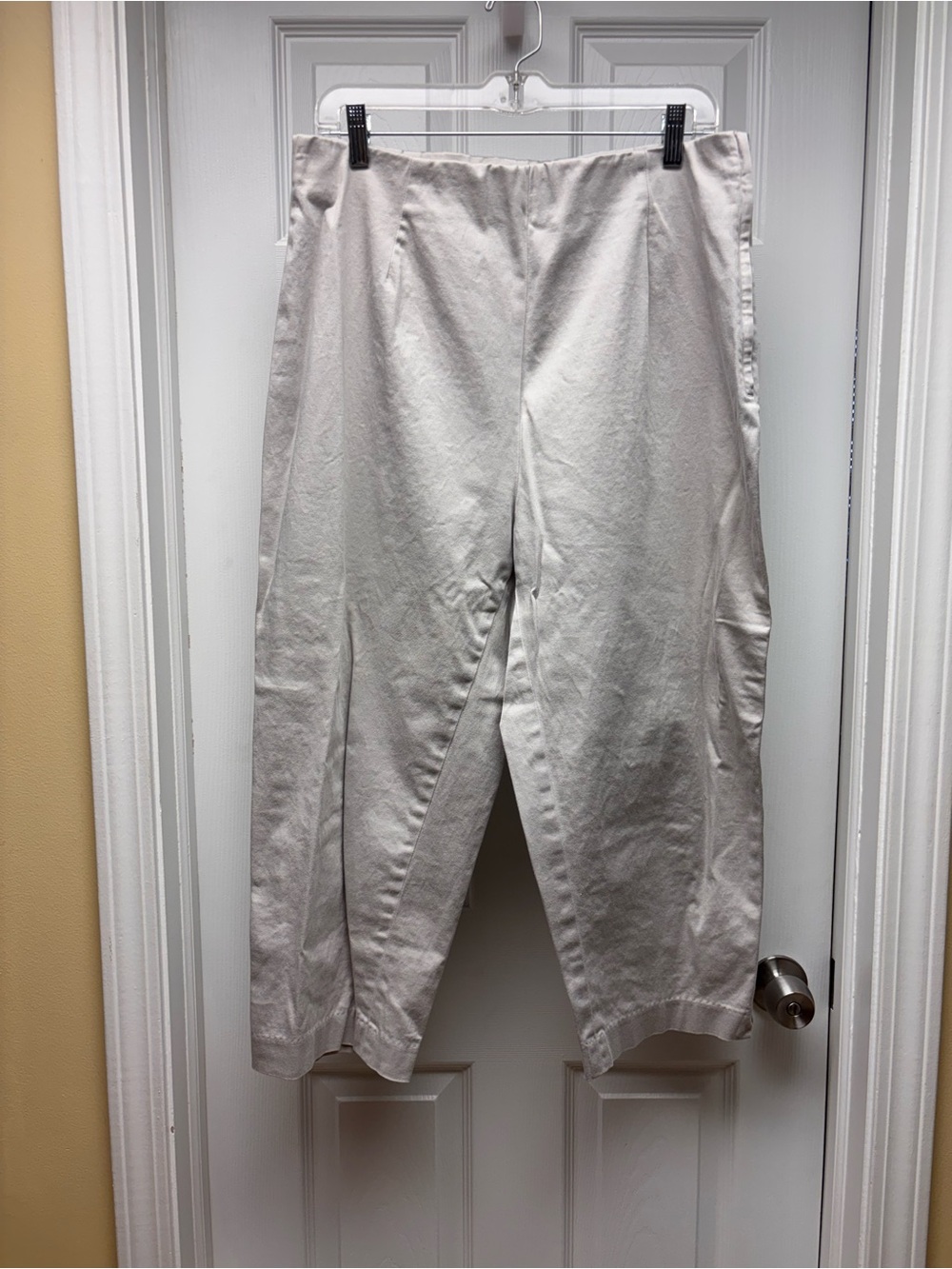 Cherokee Woman Gray Cropped Pants Women’s Size 16W Stretch Career Casual Capri